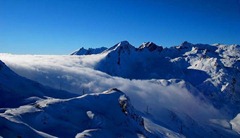 View over the mountain tops.